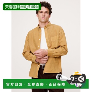 1h可退 日本直邮BANANA REPUBLIC 男装 宽松版型 牛津纺衬衫 肌理