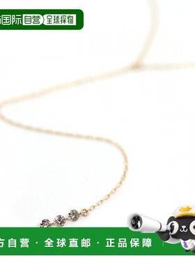 1h可退 日本直邮cui-cui0.1ctK10YG金色香槟钻石项链782388cuicui