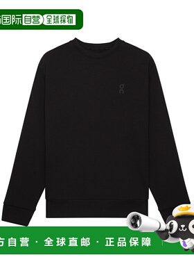 日潮跑腿ON昂跑 Focus Tech Crew 男士舒适卫衣 Black L 1mf3031