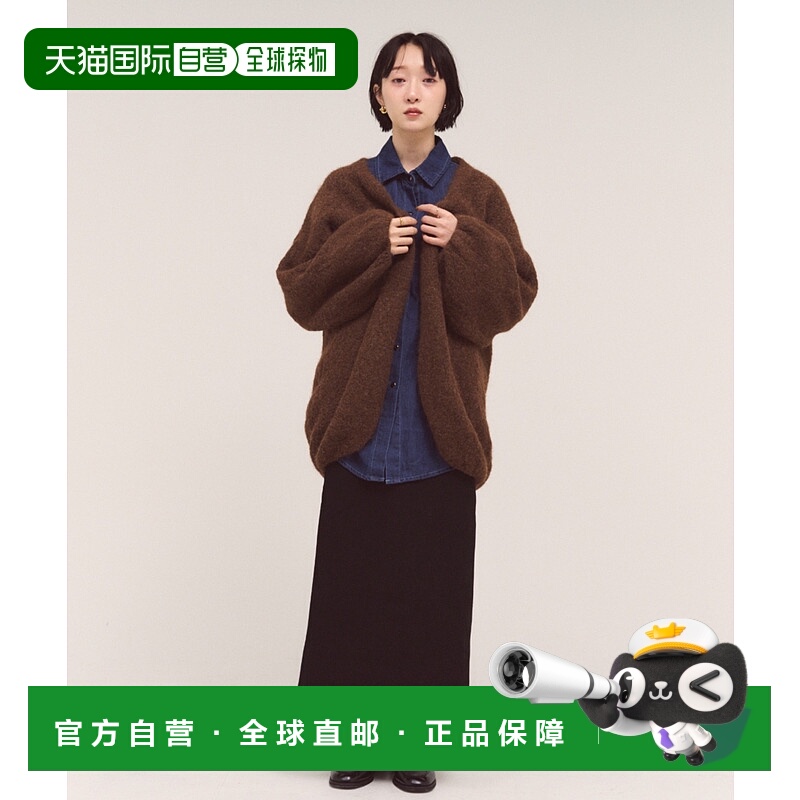 1h可退 日本直邮FMiBL 女装 I字型显瘦长裙 冬季保暖 侧开衩 高弹