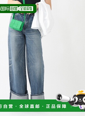 日本直邮Celine 女士拉链喇叭牛仔裤 蓝色 2n691 930f 07uw