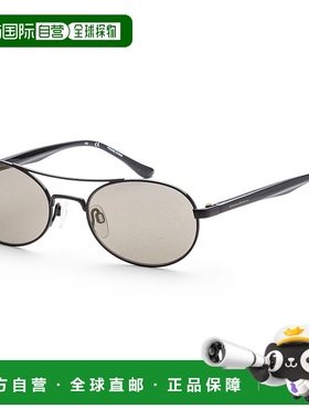 自营 Donna Karan女式51毫米黑金闪光太阳镜-黑金闪光 美国奥莱直