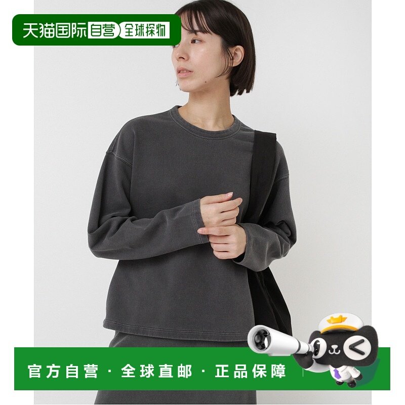 1h可退 日本直邮RNA-N 女装 宽松落肩 脸颊染色纯棉T恤 半袖 IM25