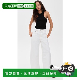 香港直邮AGOLDE 女士 Curve 低腰磨损牛仔裤 舒适时尚直筒裤