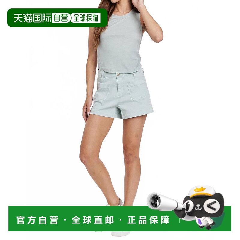 自营another loveCarlisle Patch Pocket Short In Aquamarine -