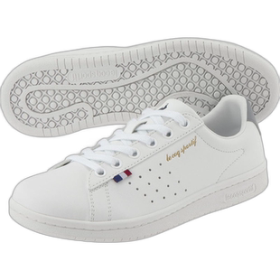 日本直邮Le coq sportif LA ROLAND SL 白灰色休闲鞋 QL1VJC02WG-