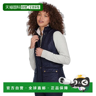 1h可退 香港直邮潮奢 barbour 巴伯尔 女士 Wray 马甲 blue蓝色