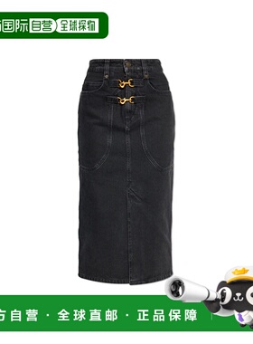 香港直邮ISABEL MARANT 女士半身裙 JU0410FAC3H03IFADEDBLACK