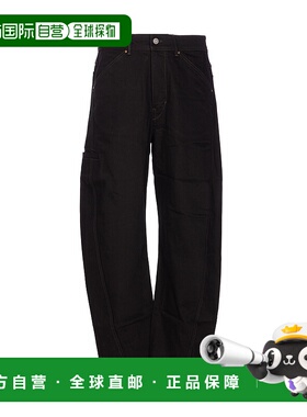 香港直邮LEMAIRE 男士休闲裤 PA1102LD1055BK999 AW2025 黑色