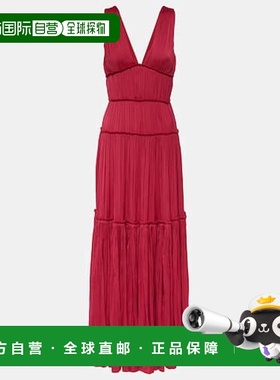 香港直邮Simkhai 女士 Mandi 褶裥礼服 001397 red红色 舒适时尚