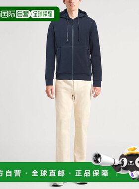 1h可退 香港直邮潮奢 Hackett 男士 连帽运动衫 blue蓝色 舒适时