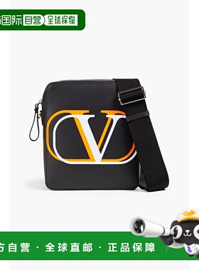 香港直邮valentino 华伦天奴 男士 荧光色印花皮革邮差包 Y2B0942