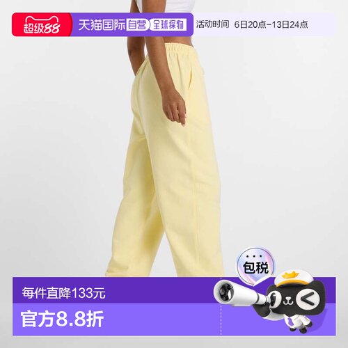 日本直邮New Balance 女士法式毛圈运动休闲运动裤长裤卫裤休闲裤