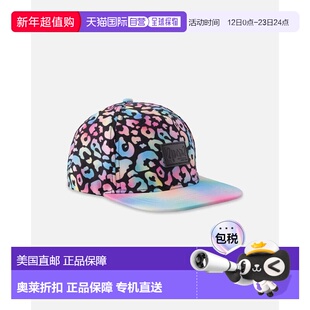 自营deux par deuxFlat Brim Allover Print Cap Blue Animal Pri