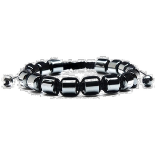 自营 Crucible 洛杉矶赤铁矿串珠可调节手链（8 毫米）- 灰色 美