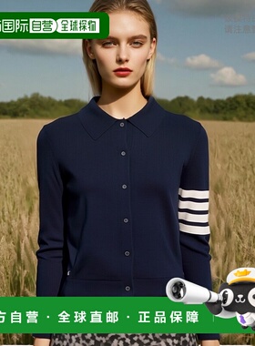 香港直邮THOM BROWNE 女士衬衫 FKL003AY3036415 SS2025 蓝色