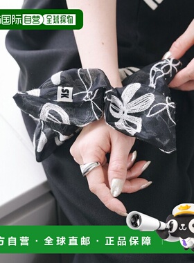 1h可退 日本直邮fiw. 女装 花边刺绣方形发圈 甜美蕾丝头饰 KAF10