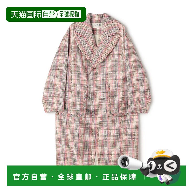 日本直邮MACPHEE女装宽松型圆摆茧形大翻领全里春【付后1h可退】