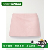 香港直邮KHAITE 女士 Jett迷你半身裙 1h可退 4116709 pink粉色