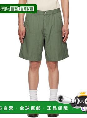 1h可退 香港直邮潮奢 CARHARTT WIP 男士 绿色 Double Knee 短裤