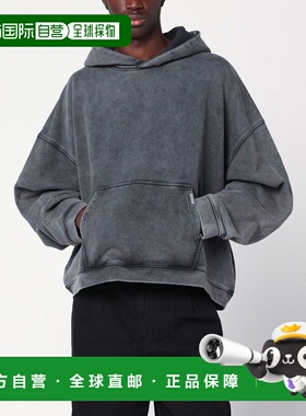 1h可退 香港直邮Represent 男士 复古灰色连帽衫 INM413CO47