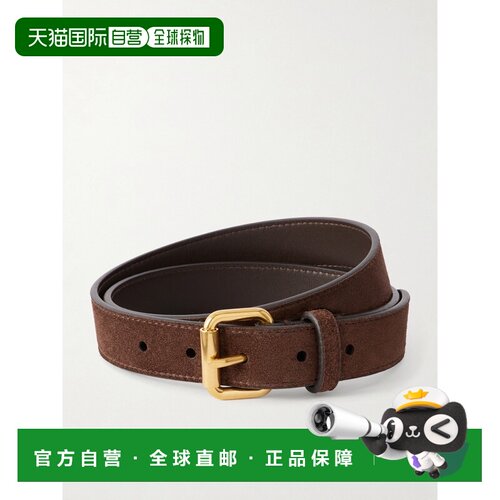 香港直邮The Row 女士 Geo 绒面革皮带 B001133L700DARKG
