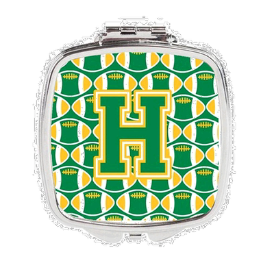 自营 Carolines Treasures CJ1069-HSCM 字母 H 足球绿色和金色紧