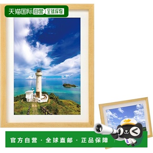 【日本直邮】HAKUBA木质相框MM-01 A4原木 含玻璃 吊绳 AMZFMM1NT