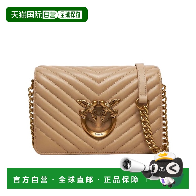 1h可退 香港直邮PINKO 女士斜挎包 100063A0GKC50Q SS2025 棕色