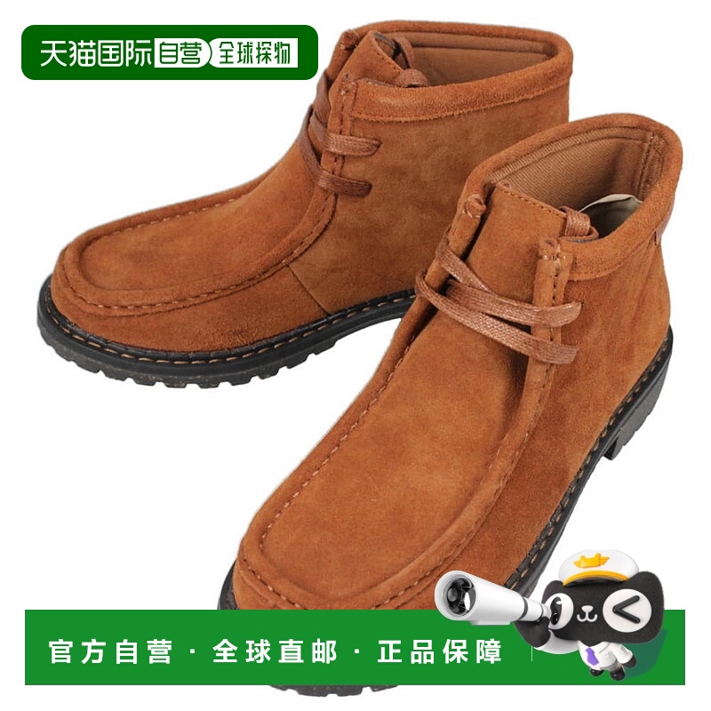 日本直邮Minnetonka 女士袋鼠短靴 WALLABEE SHORT BOOT 棕色 18M