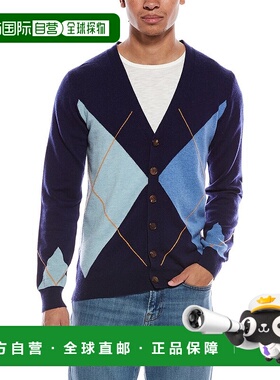 自营Brodie Cashmere Argyle Wool & Cashmere-Blend Cardigan -