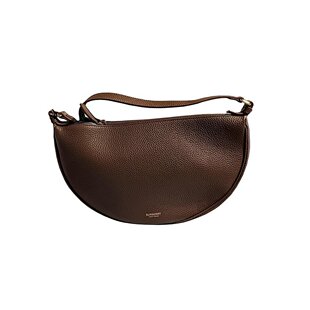 BURBERRY/博柏利 女士土色小牛皮拉链闭合内附口袋手提包