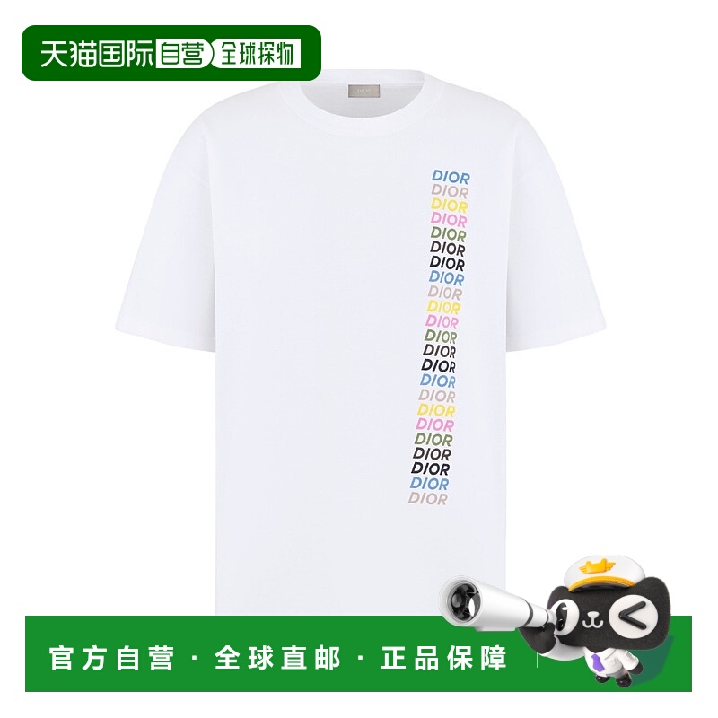 香港直邮Dior 短袖圆领T恤 413J696A0817