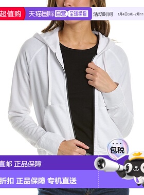 自营James Perse French Terry拉链连帽衫-白色 美国奥莱直发卫衣