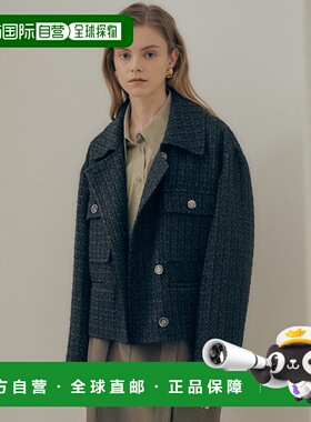 韩国直邮LOEUVRE 女士女士精品 Tweed Crop Jacket SW1SJ138-10