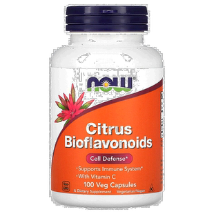 香港直发iherb Now Foods诺奥柑橘生物类黄酮保护细胞维c100粒