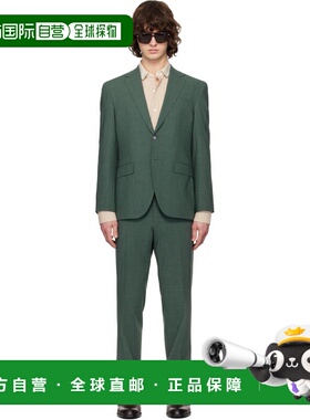 1h可退 香港直邮BOSS 波士 男士 绿色 Easy-Care 西服套装 505538
