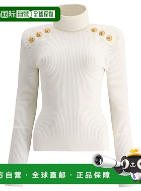 香港直邮BALMAIN 女士针织衫 YF0KH000KB000FA AW2022 灰色