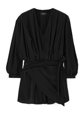 Balenciaga 长袖缩褶连衣裙 772748TAN01