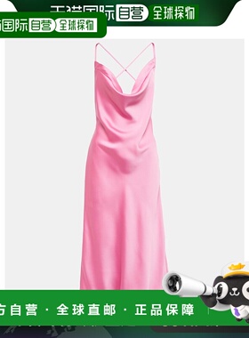 香港直邮NORMA KAMALI 诺玛 卡玛丽 女士 缎面中长连衣裙 001388