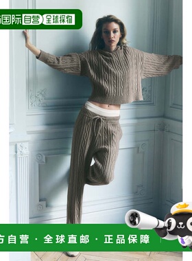 香港直邮alo yoga 纯色条纹束脚休闲裤 女款w51353rLight Cocoa