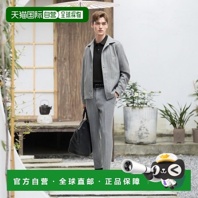 自营 bossMercerized-cotton polo shirt with script logo - bla