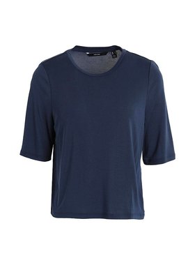 潮奢 Vero Moda 维莎曼 女士 基础款T恤 blue蓝色 舒适时尚