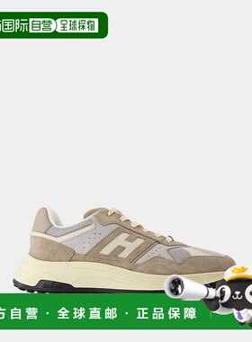 香港直邮HOGAN 男士运动鞋 HXM5630FK70U4P SS2025 棕色