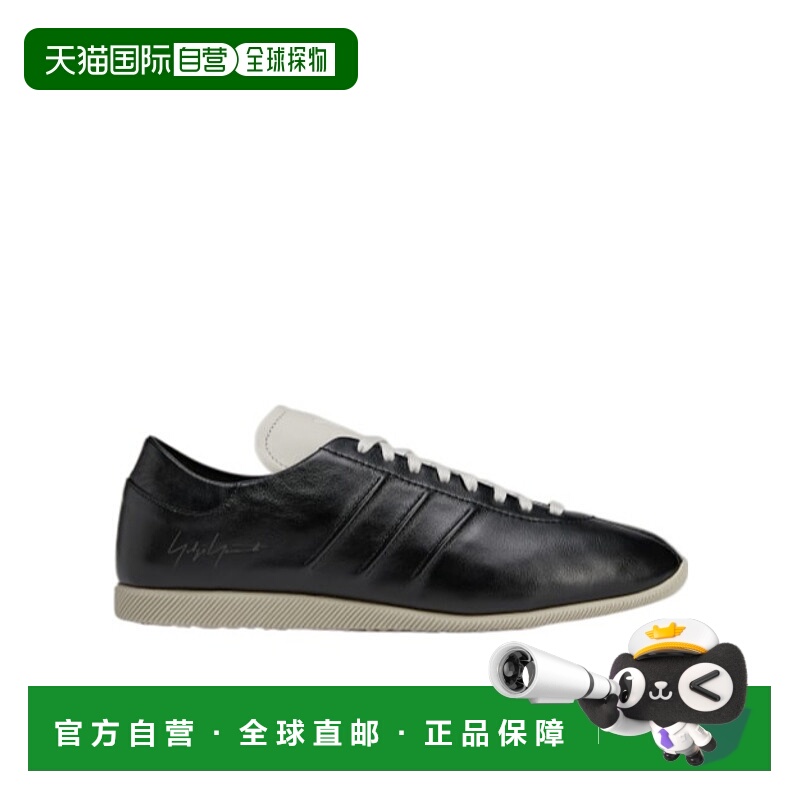 1h可退 香港直邮Y-3 男士运动鞋 JS1111 SS2025 黑色 系带低帮休