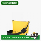 韩国直邮FIND 饰字母黄色小方包 KAPOOR时尚 单肩斜挎女包耳机装