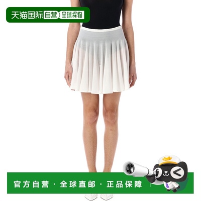 1h可退 香港直邮Alaia 女士 细针织溜冰裙 AA9J2306K053A连衣裙