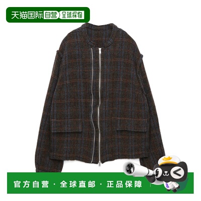 1h可退 日本直邮UNDERCOVER 男女同款 缩绒羊毛立领夹克 翻盖口袋