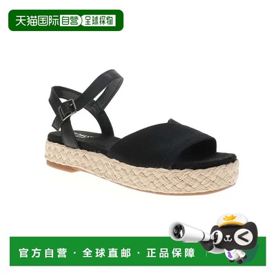 自营Women's Toms Abby 10020814 Sandal Black Ankle Strap Espa