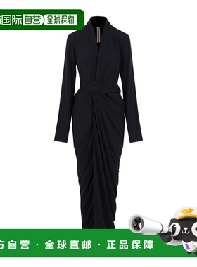 1h可退 香港直邮Rick Owens 长袖连衣裙 RP01F6566CC